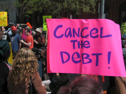 cancel the debt sign